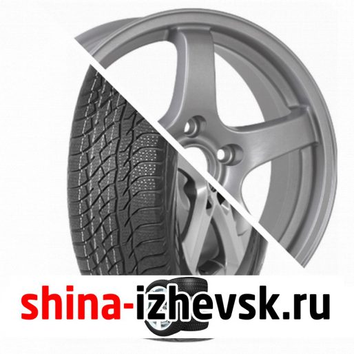 Колесо в сборе Viatti Bosco зима (V-526) 205/70 R15 T 96 + CrossStreet CR14 6xR15 4×100 ET40 DIA60.1 Cеребристый в Ижевске